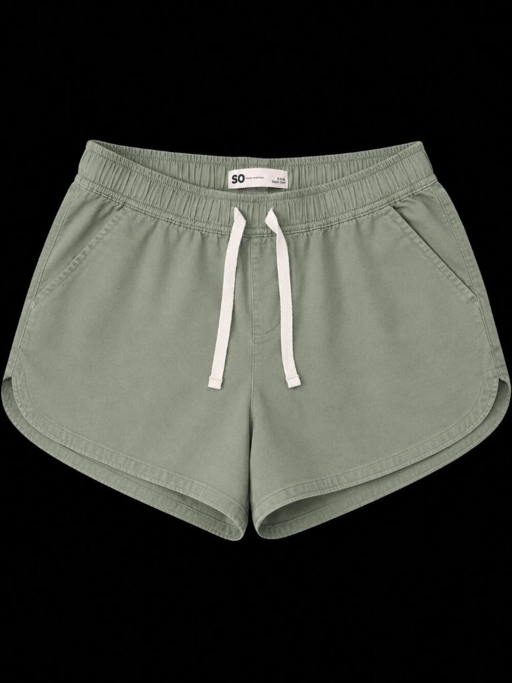 SO High Rise Dolphin Shorts Size Medium Sage Green